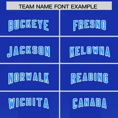 Royal Light Blue Gradient Vertical Stripe Football Jersey 3