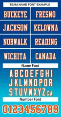 Royal Light Blue-Orange Gradient Team Football Jersey 3