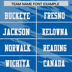 Royal Light Blue Scratch Pattern Authentic Football Jersey 3