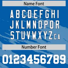 Royal Light Blue Scratch Pattern Authentic Football Jersey 4