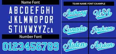 Royal Light Blue-White Stripe Raglan Baseball Jersey 3