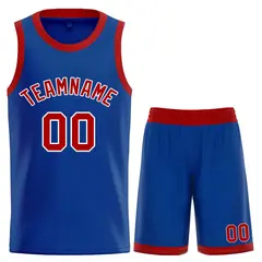 Royal Maroon-White Classic Curved Sets Basketball Jersey 1