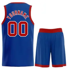Royal Maroon-White Classic Curved Sets Basketball Jersey 2