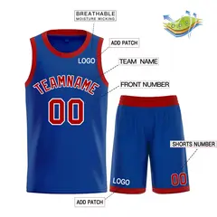 Royal Maroon-White Classic Curved Sets Basketball Jersey 3