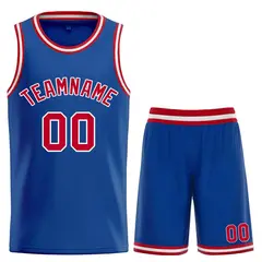Royal Maroon-White Classic Curved Sets Basketball Jersey