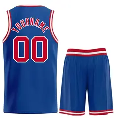 Royal Maroon-White Classic Curved Sets Basketball Jersey 2