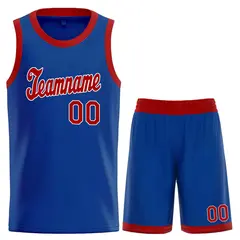 Royal Maroon White Classic Sports Uniform Basketball Jersey