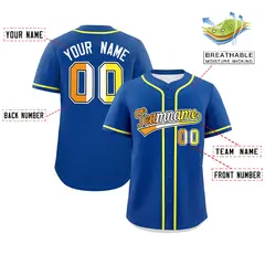 Royal Maverique Pride Month Baseball Jersey 2