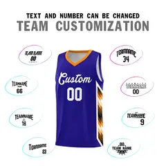 Royal Mosaic Gradient Fashion Basketball Jersey Uniform 4