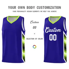 Royal Mosaic Gradient Fashion Basketball Jersey Uniform 3