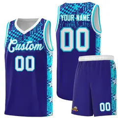 Royal Mosaic Stars Pattern Sports Uniform Basketball Jersey