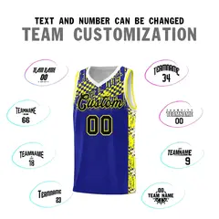Royal Mosaic Stars Pattern Sports Uniform Basketball Jersey 4