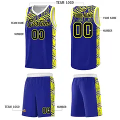 Royal Mosaic Stars Pattern Sports Uniform Basketball Jersey 5