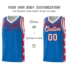 Royal Mosaic Stars Pattern Sports Uniform Basketball Jersey 3