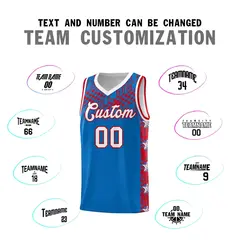 Royal Mosaic Stars Pattern Sports Uniform Basketball Jersey 4
