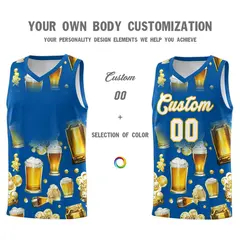 Royal National Beer Day Beer Bubble Basketball Jersey 2
