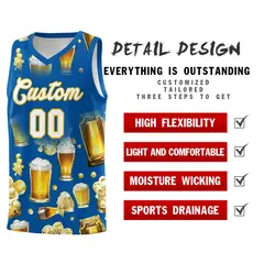 Royal National Beer Day Beer Bubble Basketball Jersey 5