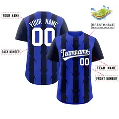 Royal Navy Blade Pattern Raglan Baseball Jersey 2