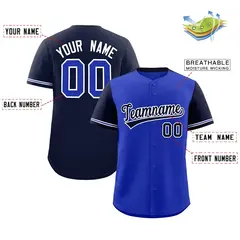 Royal Navy Color Block Raglan Baseball Jersey 2