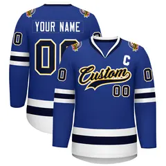 Royal Navy Gold-White Classic Hockey Jersey