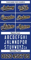 Royal Navy Gold-White Classic Hockey Jersey 3