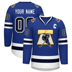 Royal Navy Gold-White Classic Hockey Jersey 1