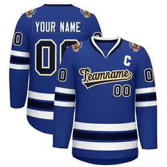 Royal Navy Gold-White Classic Hockey Jersey 1