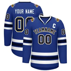 Royal Navy Gold-White Classic Hockey Jersey 1