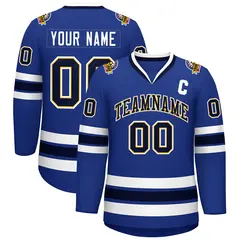 Royal Navy Gold-White Classic Hockey Jersey
