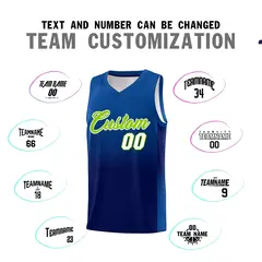 Royal Navy Gradient Basketball Jersey Sports Uniform 4