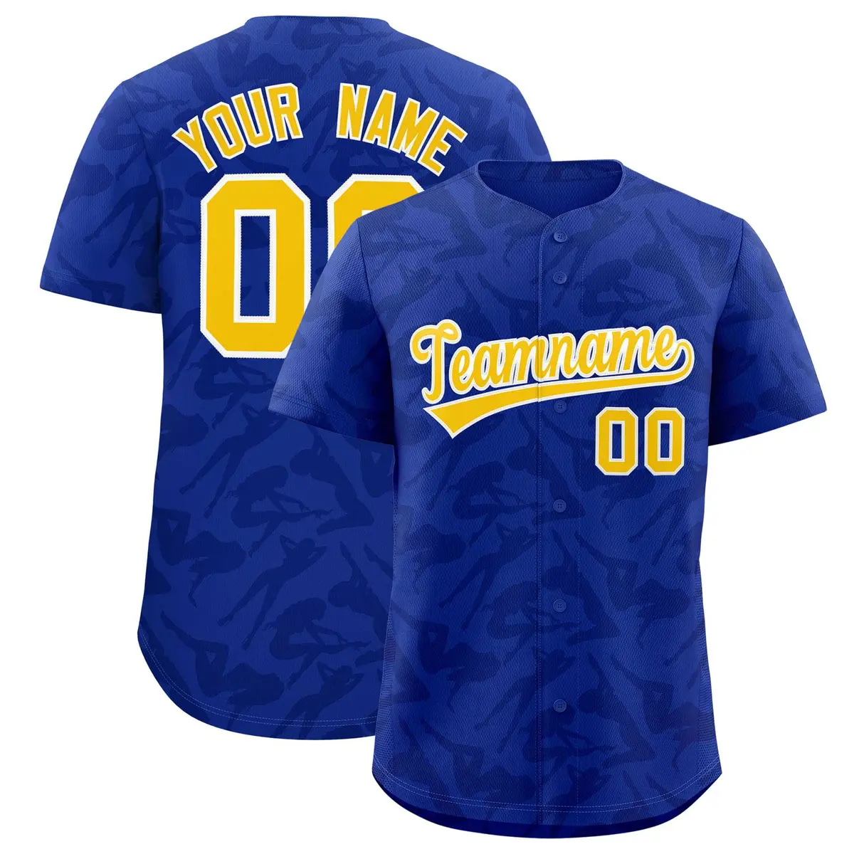 Royal Navy Graffiti Pattern Authentic Baseball Jersey