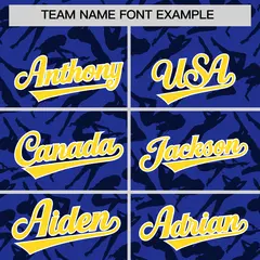 Royal Navy Graffiti Pattern Authentic Baseball Jersey 3