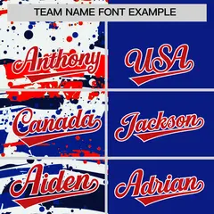 Royal Navy Graffiti Pattern Varsity Full-Snap Letterman Jacket 3