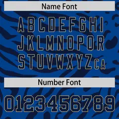 Royal Navy-Khaki Zebra Stripes Authentic Football Jersey 4