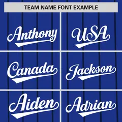 Royal Navy Pinstripe Two-tone Authentic Baseball Jersey 3
