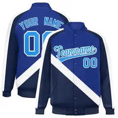 Royal Navy Raglan Varsity Letterman Baseball Jacket 1