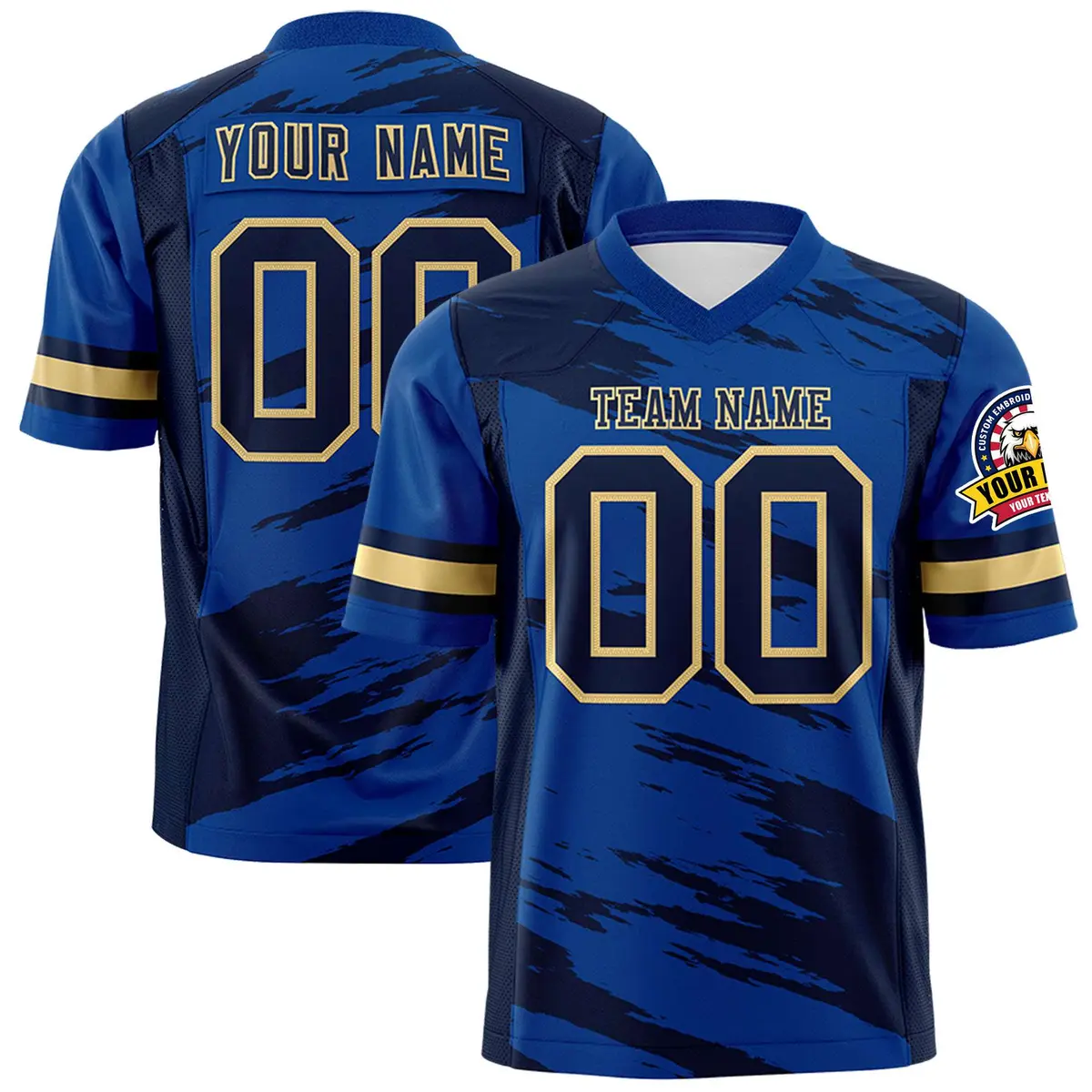 Royal Navy Scratch Pattern Authentic Football Jersey