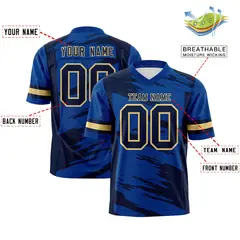 Royal Navy Scratch Pattern Authentic Football Jersey 2