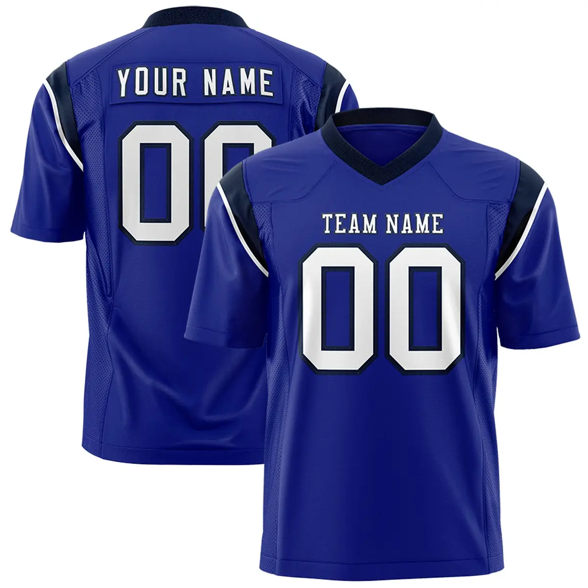 Royal Navy Shoulder Cut Two-Tone Flag Football Jersey