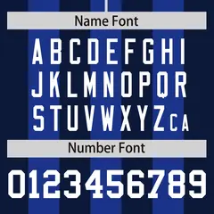 Royal Navy Thick Stripe Authentic Baseball Jersey 4