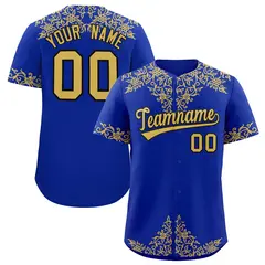 Royal Old Gold Baroque Style Baseball Jersey