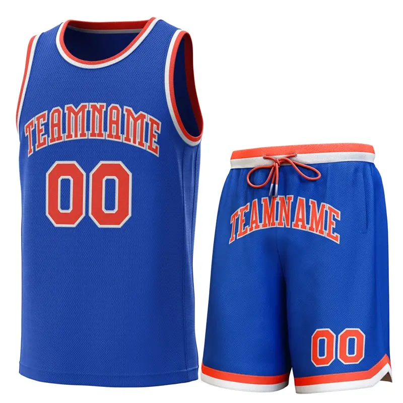 Royal-Orange Classic Sets Basketball Jersey