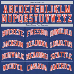Royal-Orange Classic Sets Basketball Jersey 5