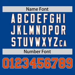 Royal Orange Classic Sleeveless Baseball Jersey 4