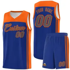 Royal Orange Classic Team Sports Basketball Jersey