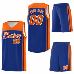 Royal Orange Classic Team Sports Basketball Jersey 6