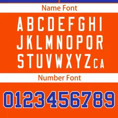 Royal Orange Color Block Raglan Baseball Jersey 4