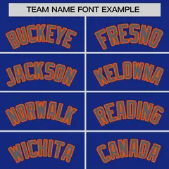 Women's Royal Orange-Dark Gray Thick Slash Mesh Basketball Jersey 3