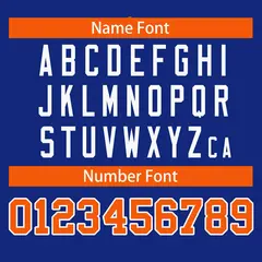 Royal Orange Full Button Classic Authentic Baseball Jersey 4