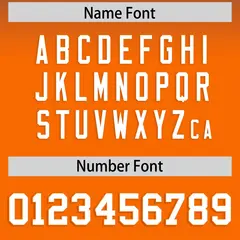 Royal Orange Gradient Fashion Authentic Football Jersey 4